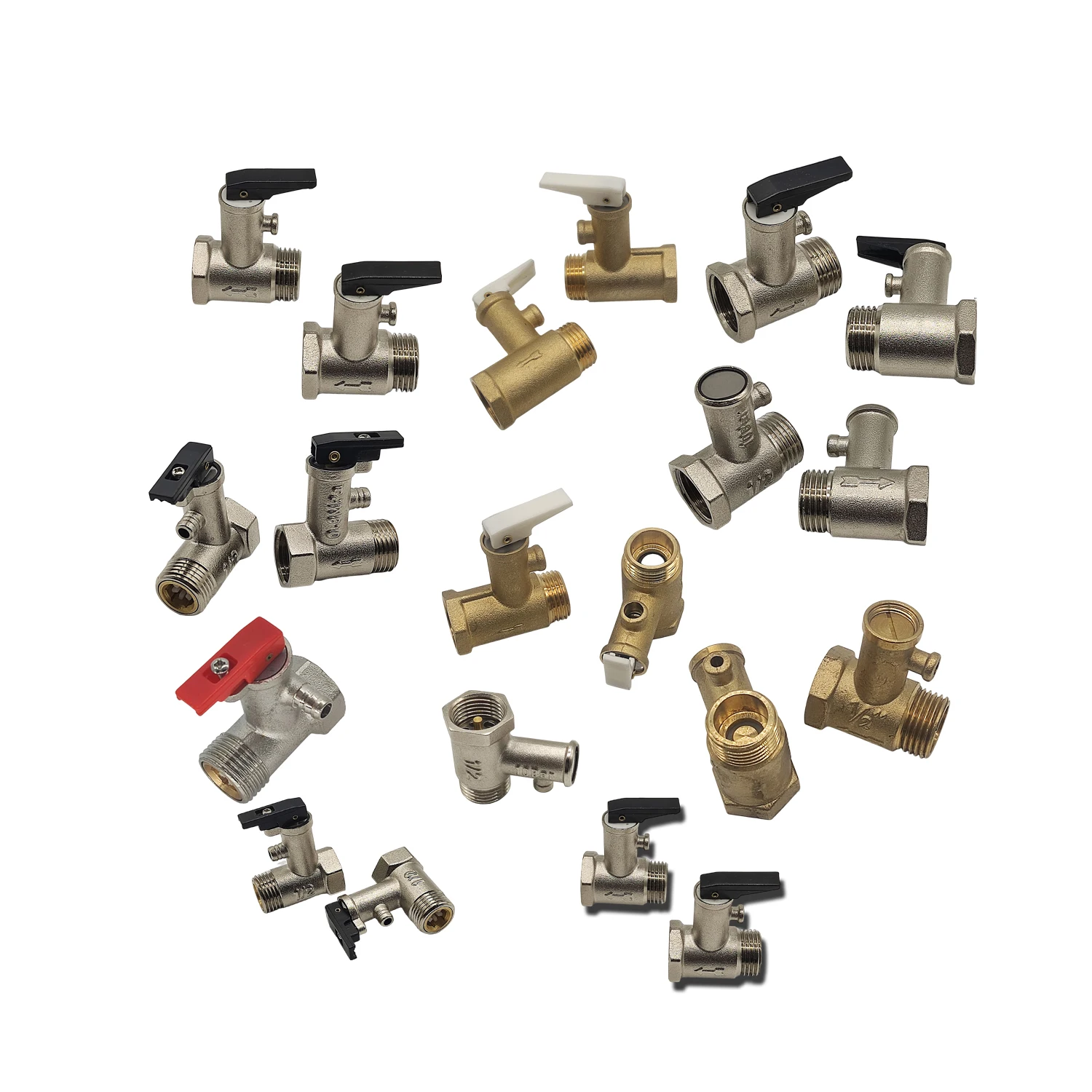 Hot Selling 1/2 8 Bar water heater safety valve brass safety valve water heater valve