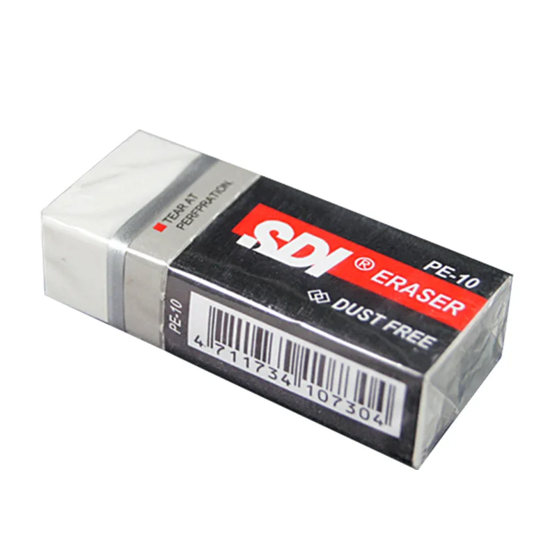 Низкая цена оптовая продажа без пыли чистый мягкий белый пластиковый ластик Прямоугольный белый мягкий производитель резиновый ластик карандаш ластик