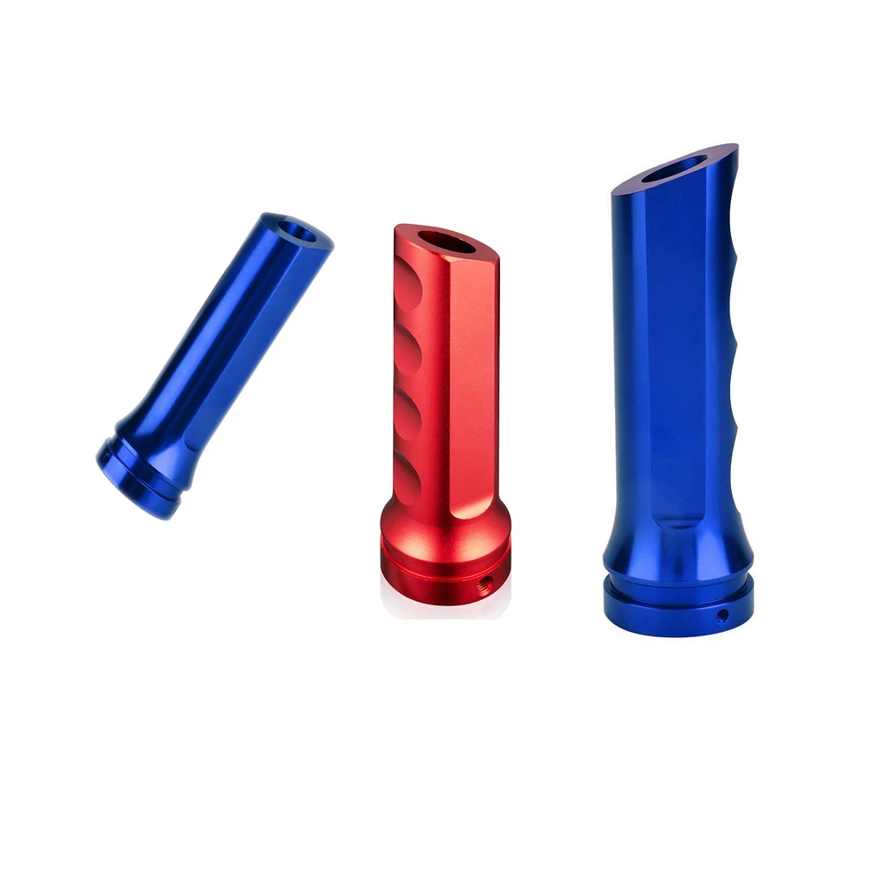 professional processing factory customized cnc anodized part aluminum handle sleeve hydraulic handbrake car