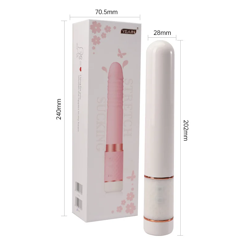 Telescopic vibrator female variable frequency sex toys wholesale sucking masturbation stick 2022