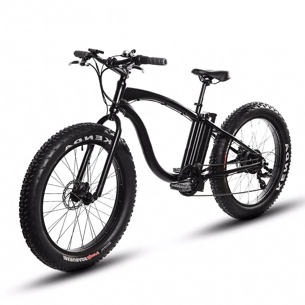 Beach Snow Ebike Manufacture Customized Available Fat Tire Bike Electric 26*4.0 Multifunctional Lithium Battery LED Headlight