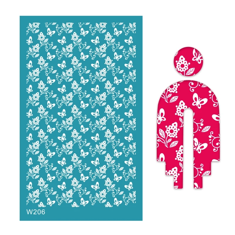 Amazon Hot Sale Polymer Clay Silkscreen Printing Board DIY Clay Earring Making Decoration Tools Polyester Screen Stencils