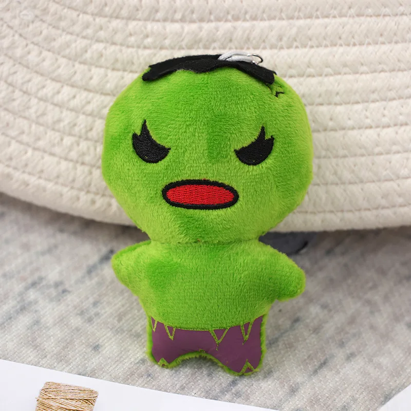 Wholesale Price Cartoon Super Hero Plush Toy KeyChains SpiderMan Captain Plush Claw Machine Toy For Kids Gift
