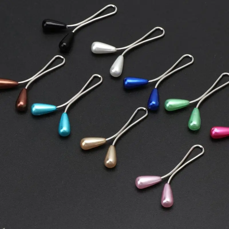 Hot Sale Muslim Faux Pearl Scarf Clips U Shaped Hijab Pins for Women Wedding Dress Decorative