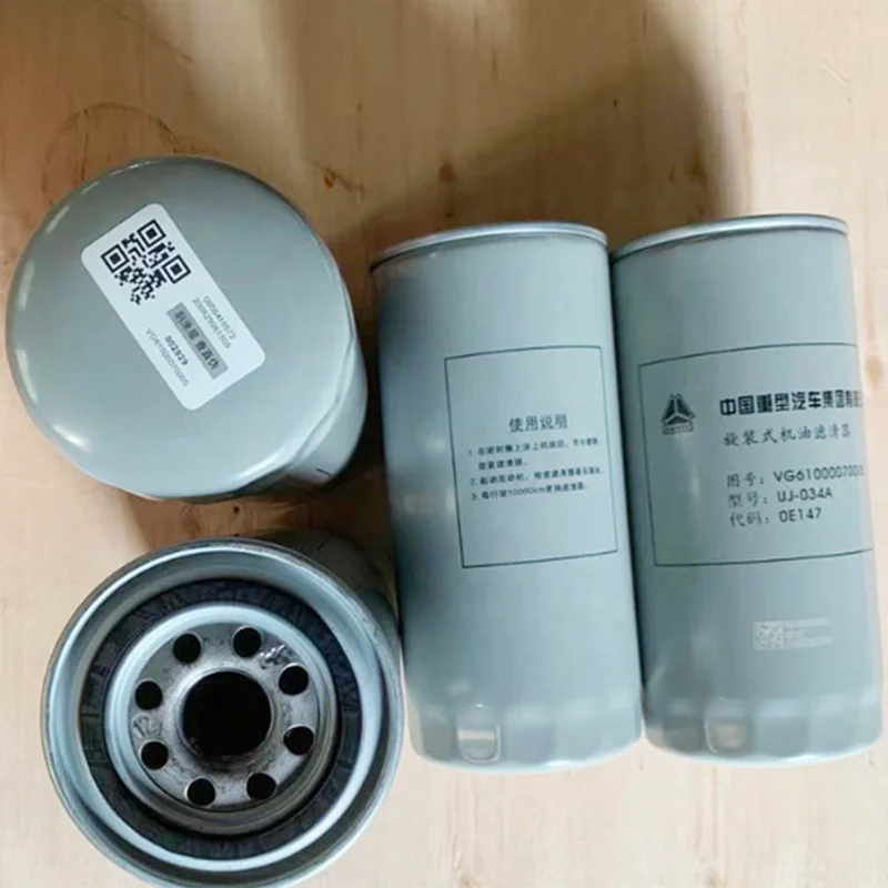 Sinotruk HOWO A7 SITRAK Shacman Weichai WD615 Truck Engine Spare Parts JX0818 Filter Element Oil Filter 1000424655 VG61000070005
