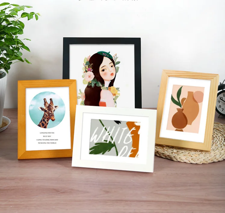 Wooden Frames picture A4   A3 Poster Frame for 6x8 8x11 Pictures Black Wood Picture Frames Set of 3  4  6