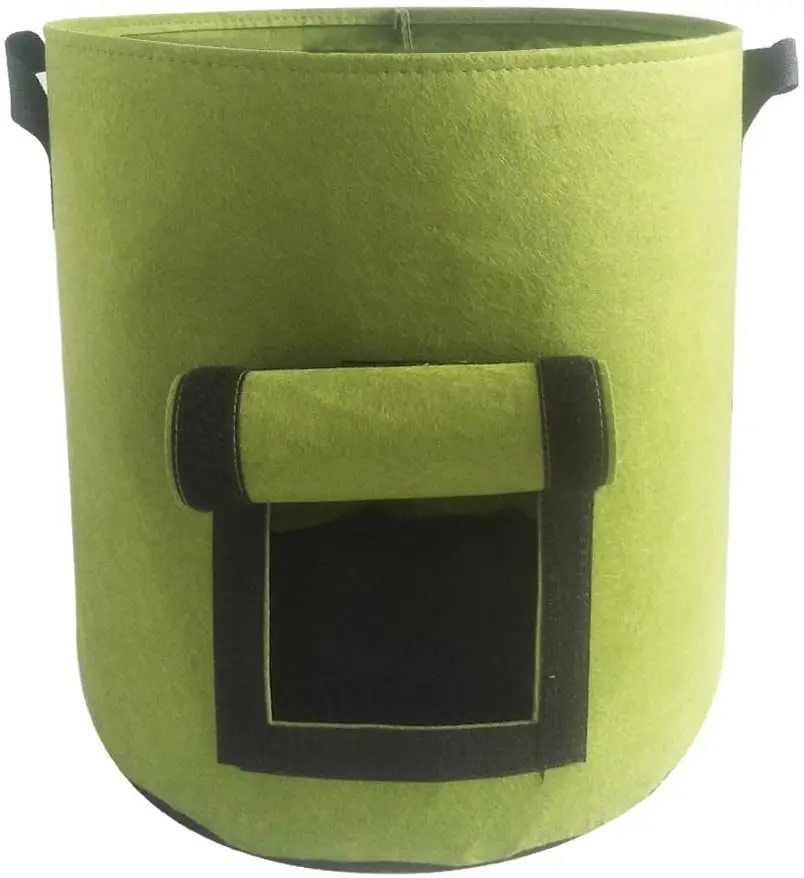 Grow Bags Potato   Thickened Felt Fabric Pots for Garden Tomato Vegetable Planter 10 Gallon with Handles Harvest Window