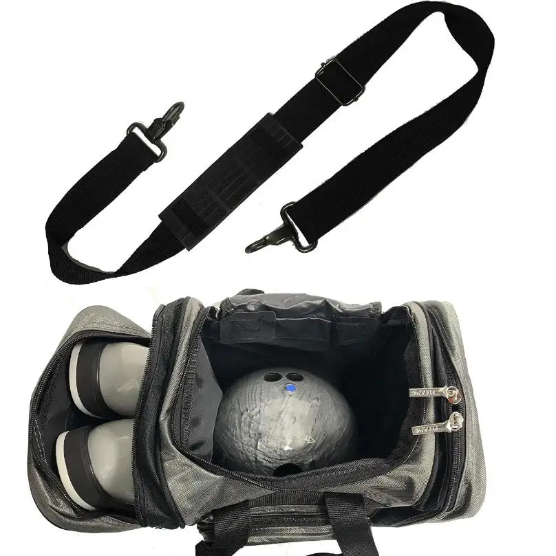 Deluxe Single Bowling Ball black Tote Bowling Bag Holds One Bowling Ball One Pair of Shoes