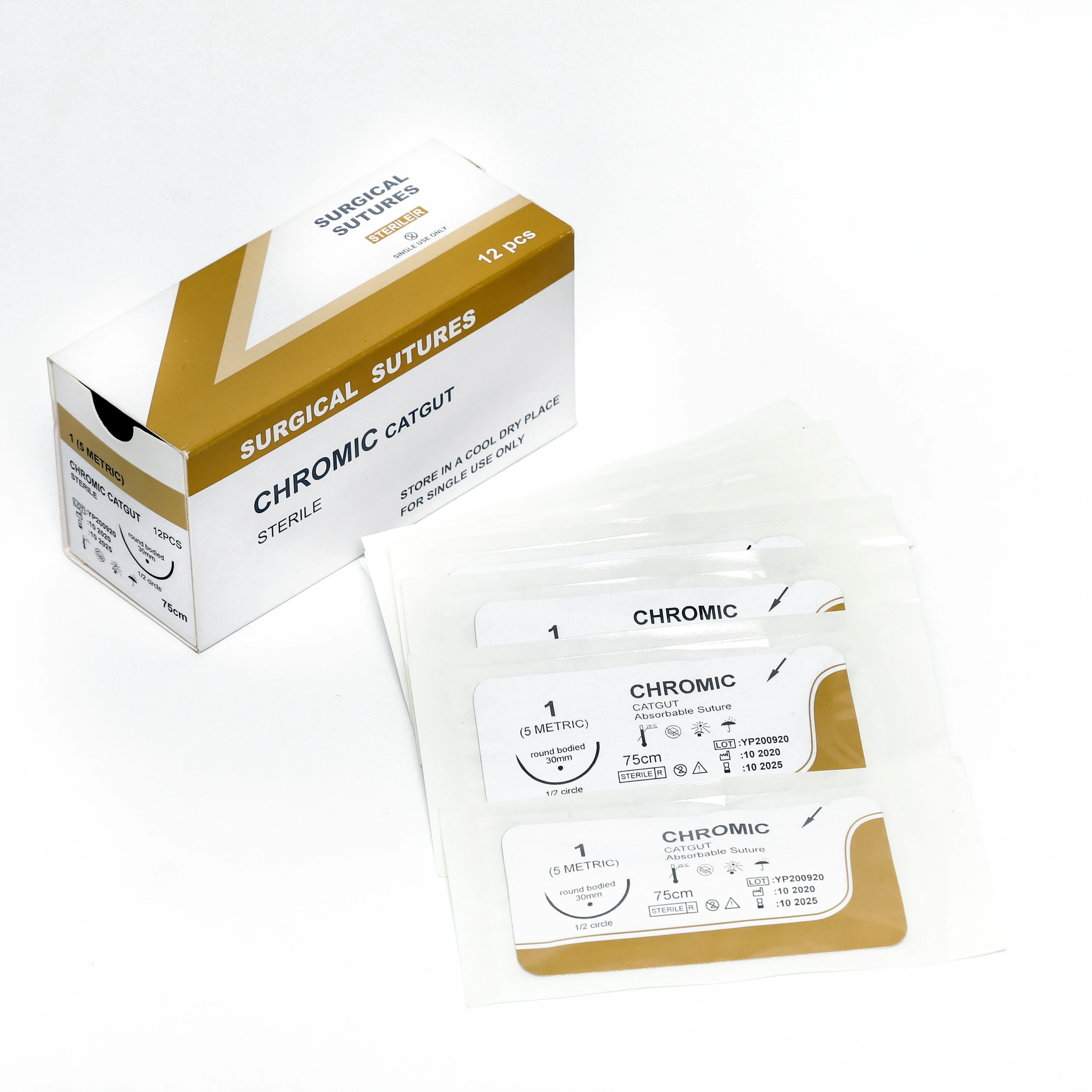 With needle Absorbable Suture Sutures Polyglycolic Acid Surgical Suture