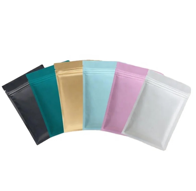 Colorful aluminum foil self-sealing bag frosted bag snack food bag