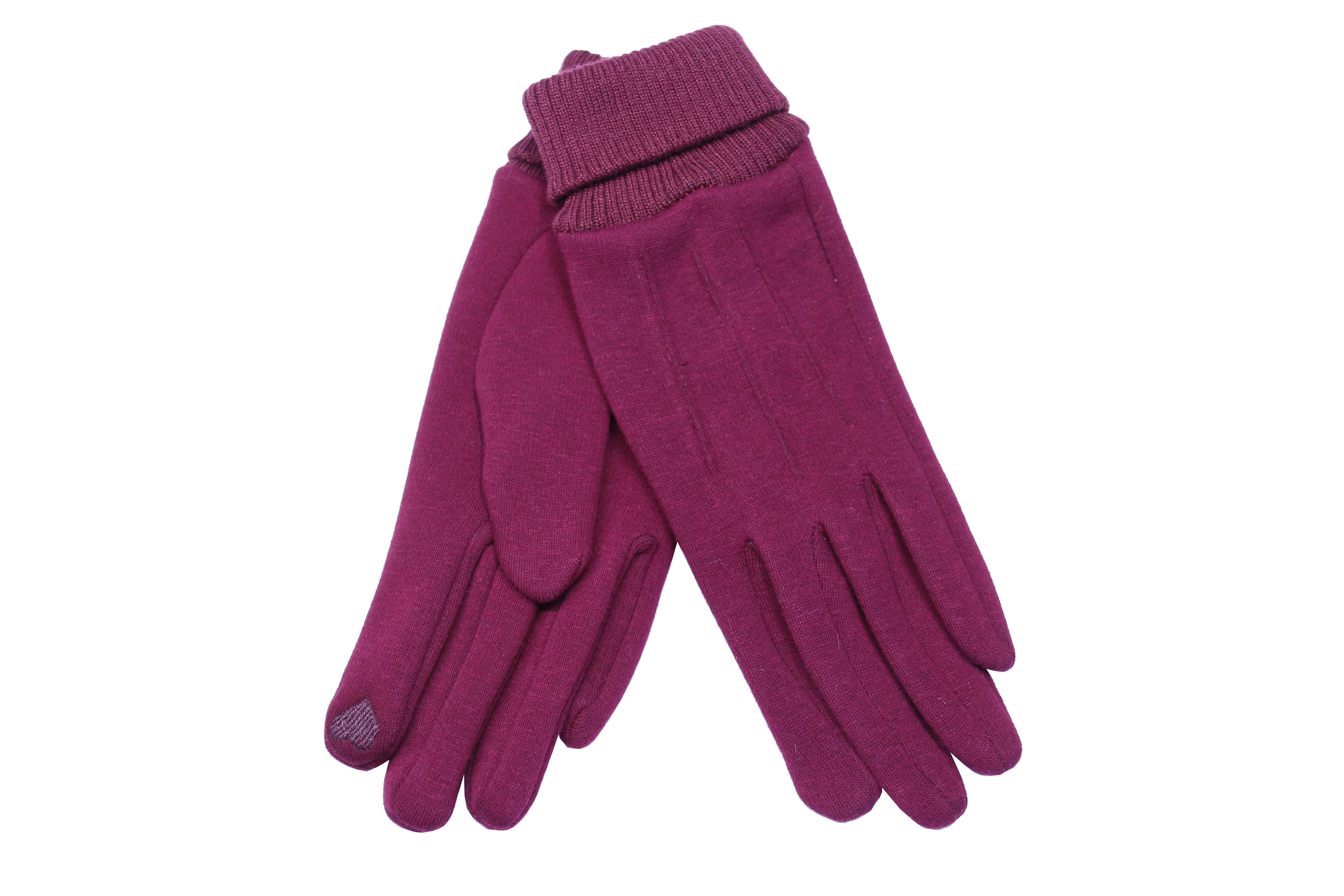 Cuff knitted Warm gloves and cold-proof gloves with five fingers in winter