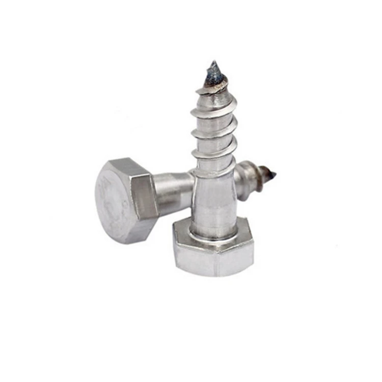 
Goshen DIN571 Hexagon Head Wood Screws W6 Stainless Steel 304 Half Thread Top Fastener Supplier 