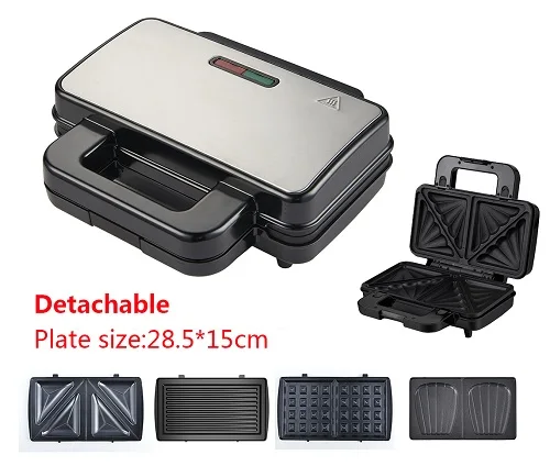 WF-23222 Hot selling 2slice Detachable Sandwich Maker Grill maker waffle maker