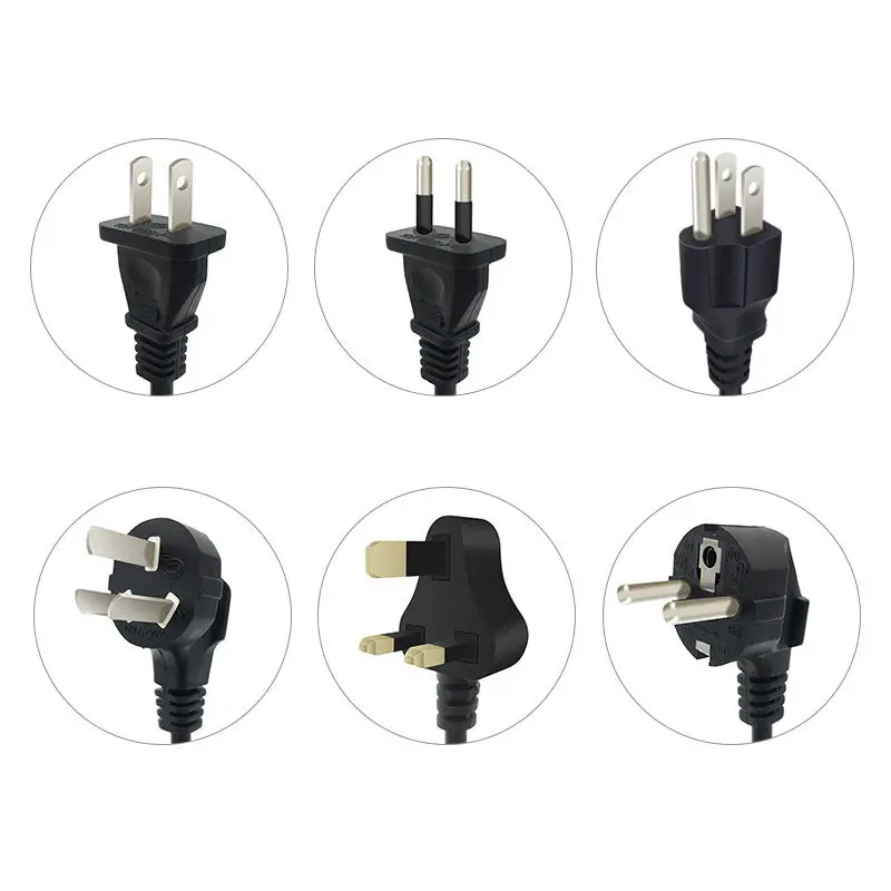 Y1W  2500W US EU UK Power Strip German Plug 3 AC Outlets and 3 USB Ports Universal Extension Outlet 1 Usb C And Usb