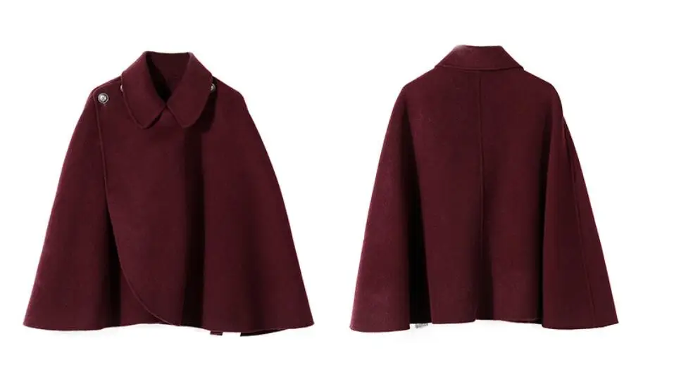 Tailor Woolen Fashion  Women  Cloak Coat