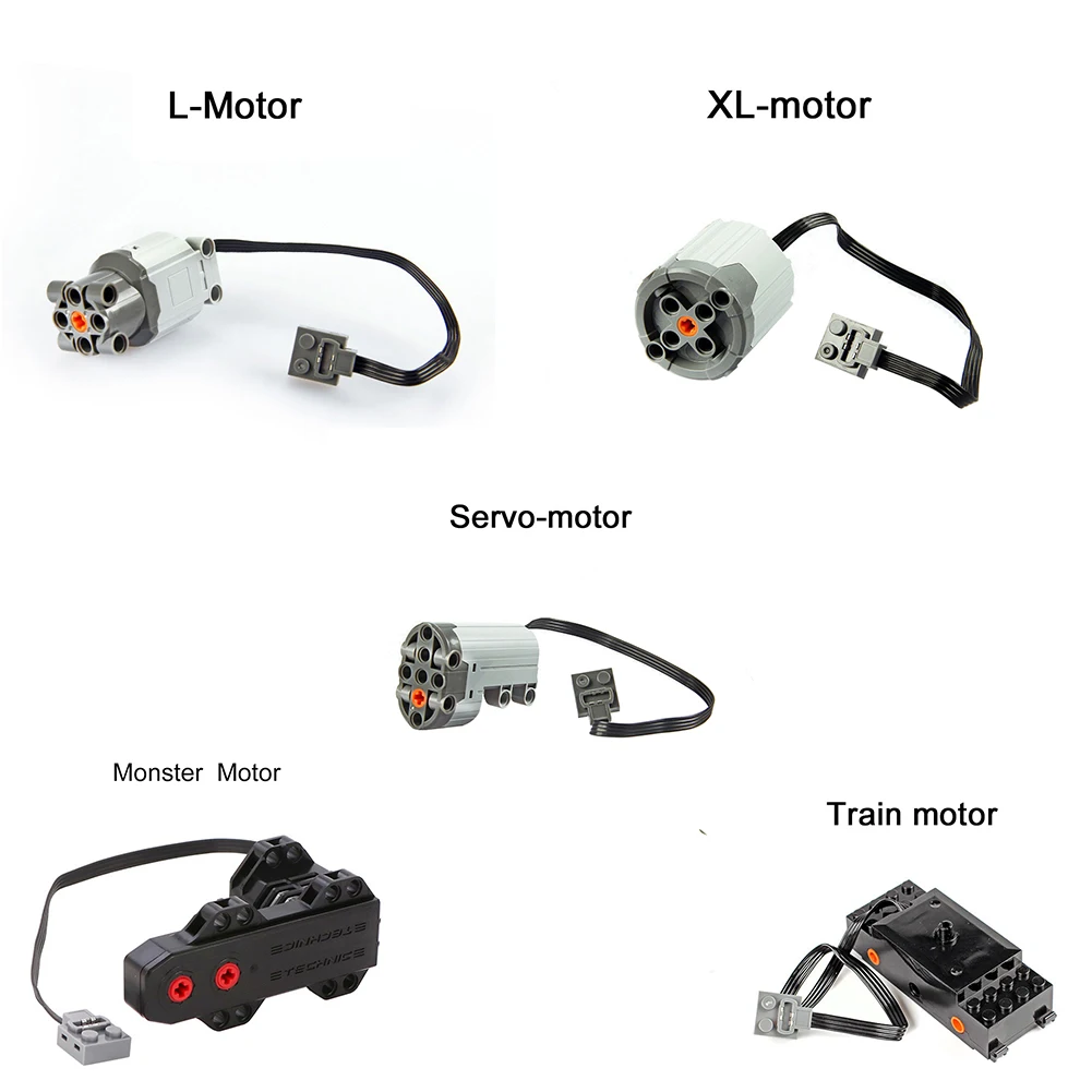 L-motor Technic motor parts compatible for legoeds multi power functions tool servo train electric L-motor PF model sets