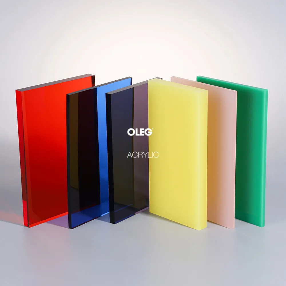 
OLEG Factory Price Sale PMMA 4ft x 8ft Laser Cutting 3mm Colored 5mm Clear Cast Acrylic Plastic Sheet 