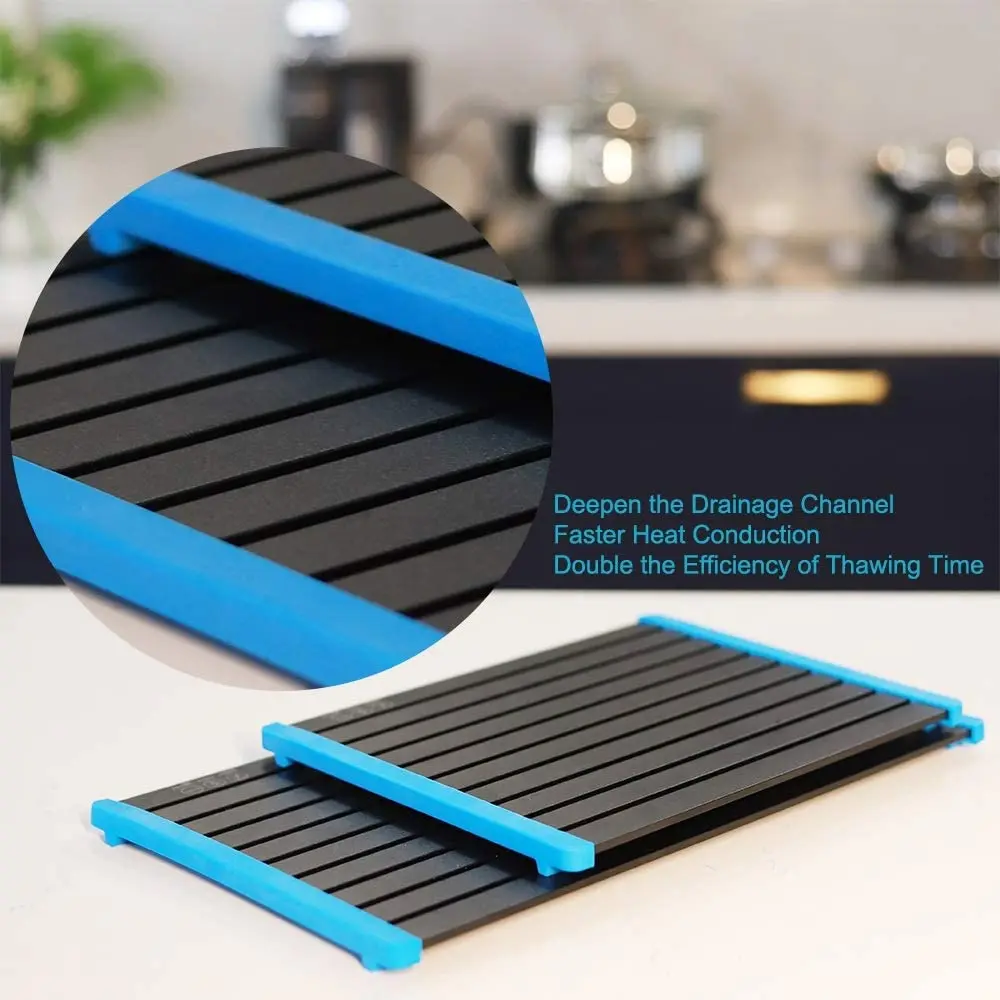 6mm Quickly Thawing Plate Aluminum Defrosting Board With Tray For Frozen