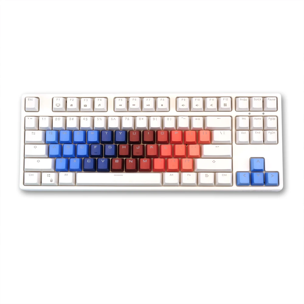 Gradient Doubleshot PBT Keycaps for Mechanical Keyboard Keycaps Custom Double shot PBT Keycap Set