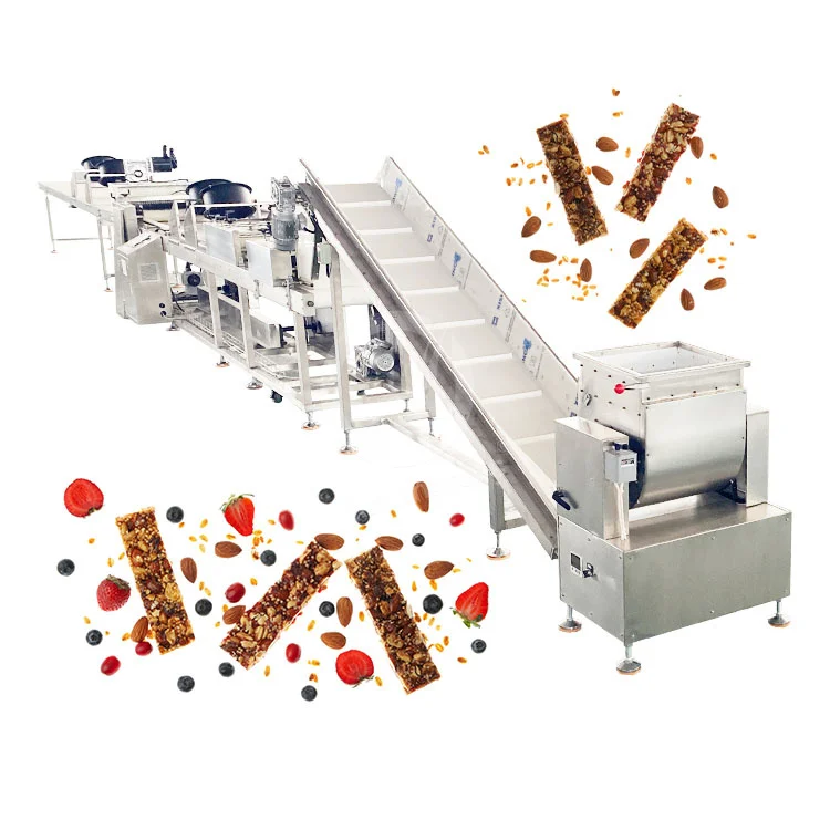 OCEAN Automatic Candy Bar Nut Machine Snack Food Cereal Bar Make Machine Used Protein Bar Production Line