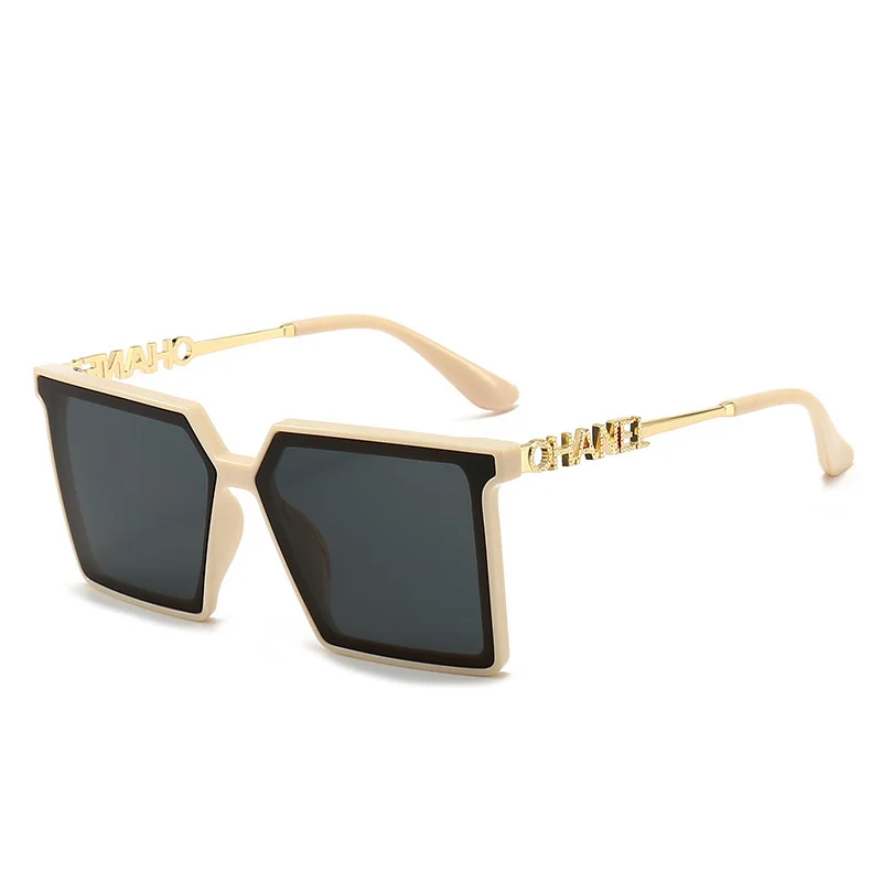 China Manufacture Wholesale Gafas De Sol square Big Frame Woman Sunglasses Luxury Brand