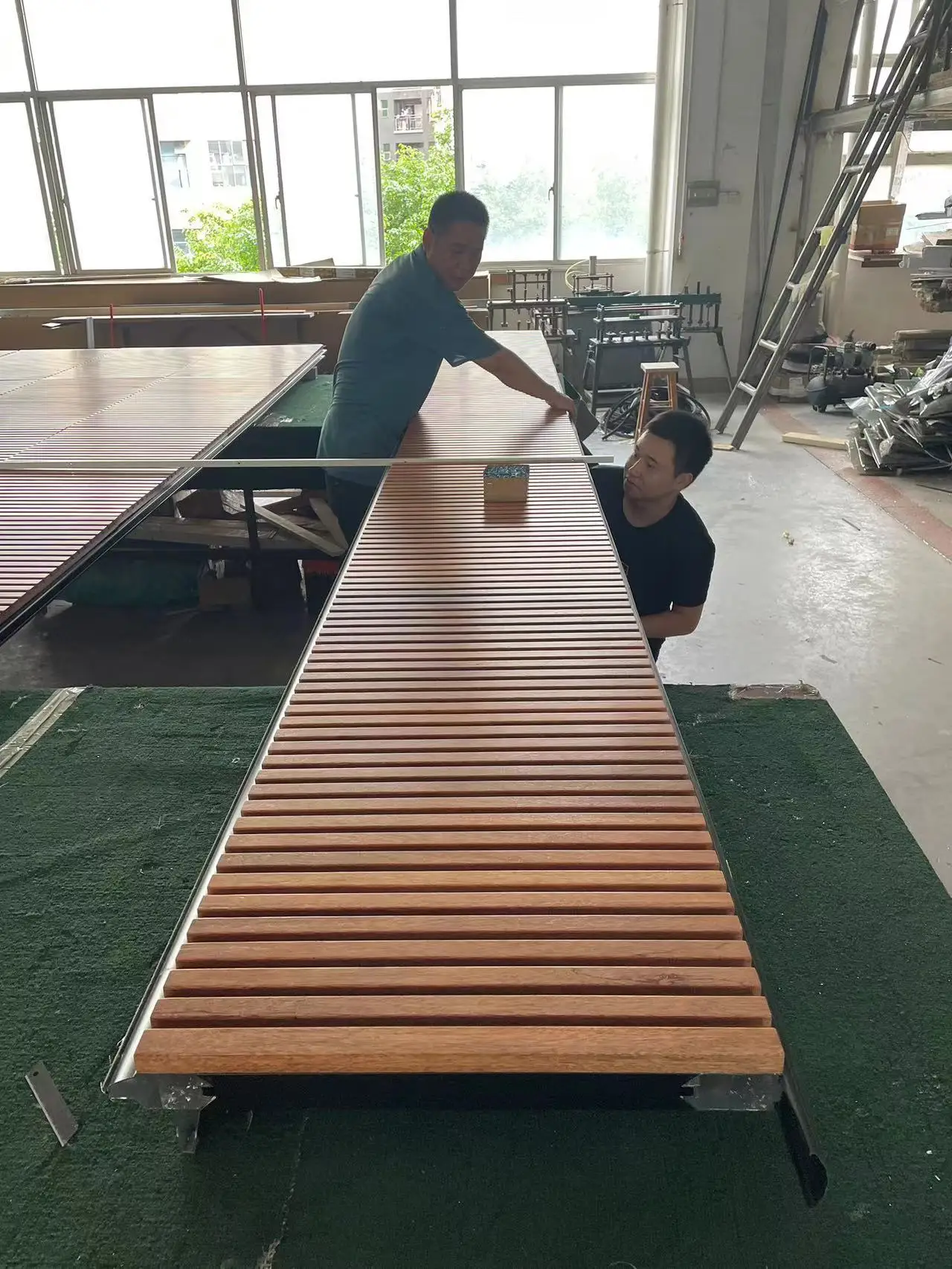 LongTai Interior Door Invisible Installation Aluminum Profile Hydraulic Wooden Sliding Door System