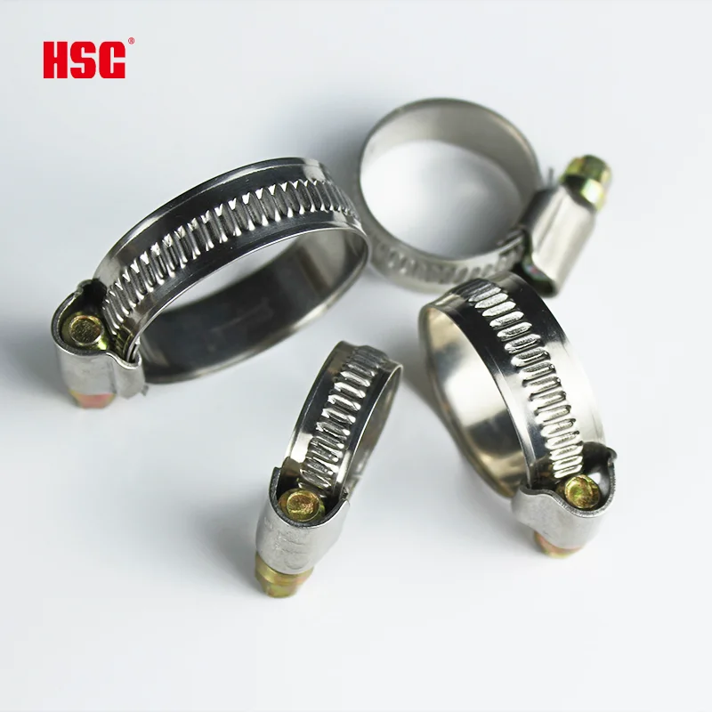 Germany Type Hydraulic Stainless Steel custom sizes  adjustable 201 Or 304 stainless steel for  Pipes Pipe metal Clamps
