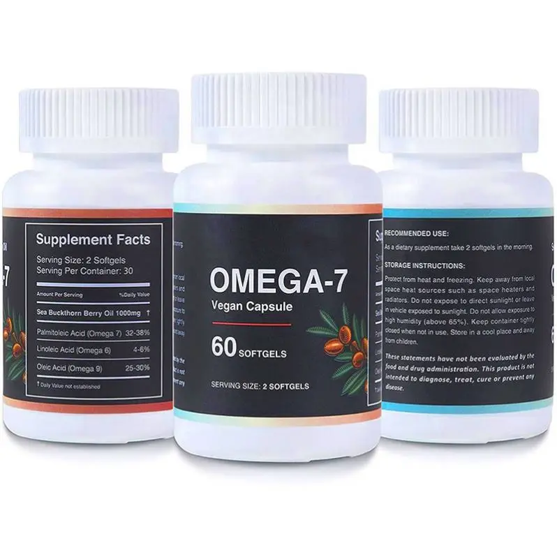 Healthcare Supplement Sea Buckthorn Oil Capsules 3 6 9 Vegan softgel