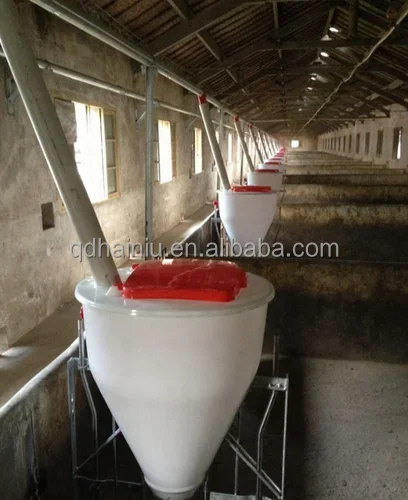 New &  Pig Feed Trough Feeder Steel and Plastic Feeding Equipment for Pig Farms for Home Use with 1-Year Motor Warranty