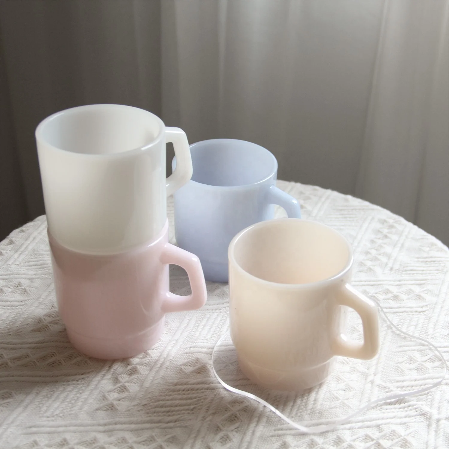 Samyo Luxury Cute Restaurant Decorative Thermos Mug Wholesale Customized Tea Cups Glass Reusable Ice Coffee Cup