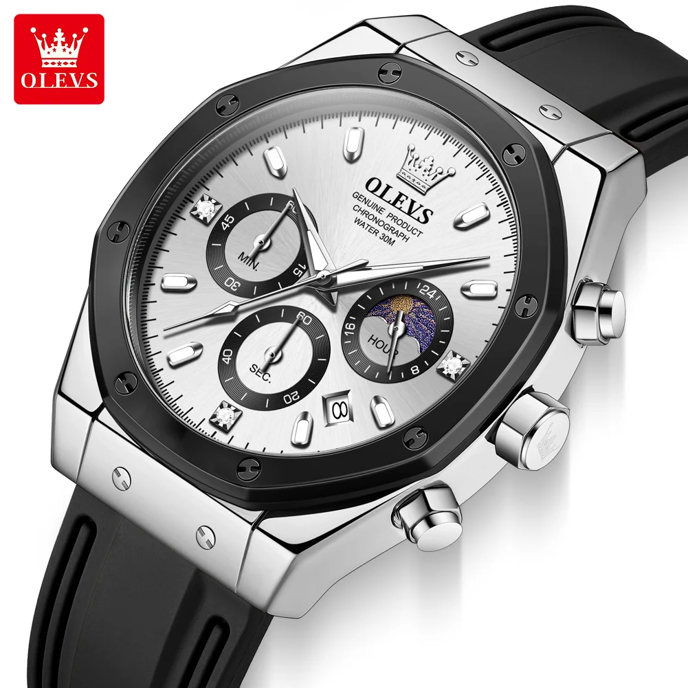 OLEVS 9911 Watch Factory OEM ODM Custom Black Waterproof Luxury Watch Men High Quality Fashion Luminous Wrist Watch with Date