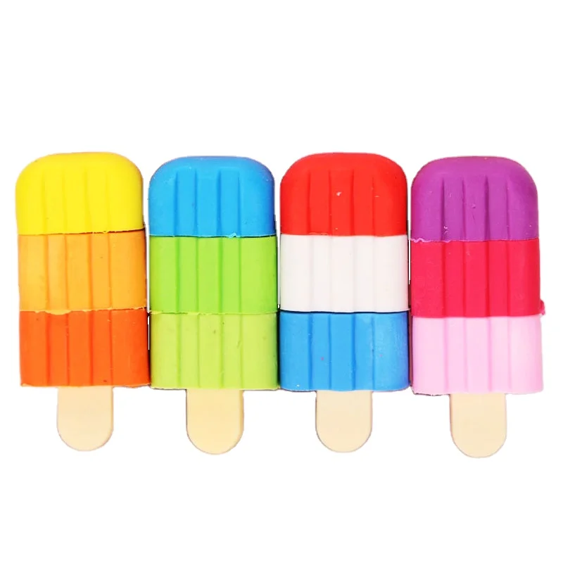Ice Cream shape child eraser elementary school student cute rubber 3D design  eraser