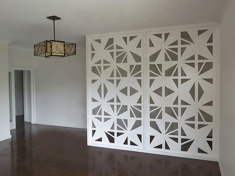 Металлическая перегородка из нержавеющей стали с лазерной резкой для гостиной, ресторана