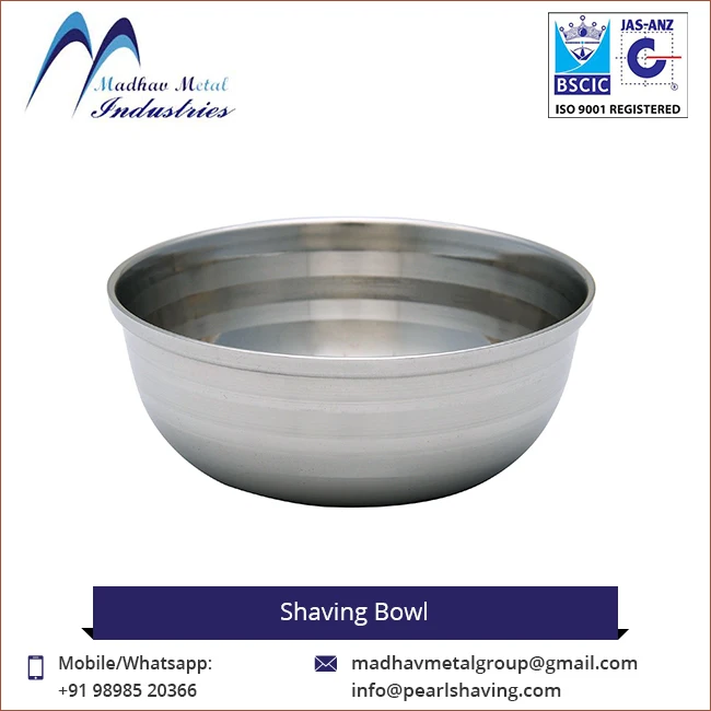 Low Price Supplier of  Stainless Steel Mens Shaving Bowl