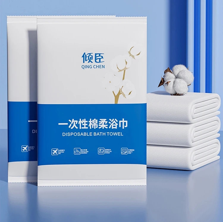 Towels 70*140cm/70g Viscose Bathroom Disposable Bath Towel For Hotel travel home Outdoors