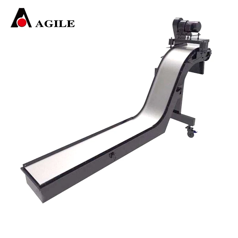 
cnc machine magnetic metal chip conveyor machine device 