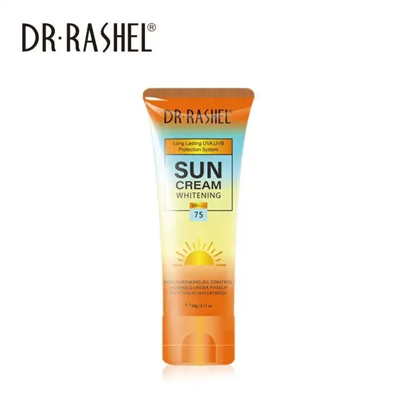 DR.RASHEL whitening moisturizing sunscreen SPF 75 Non-Greasy Mineral Sun cream For Face Protection and Body Against UVA and UVB