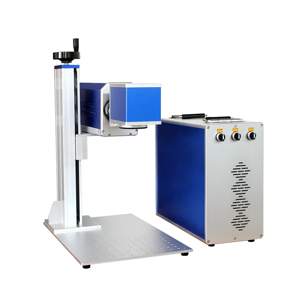 Desktop Portable Mini Split RF CO2 Laser Marking Engraving Machine for logo Picture bar Code Engraving