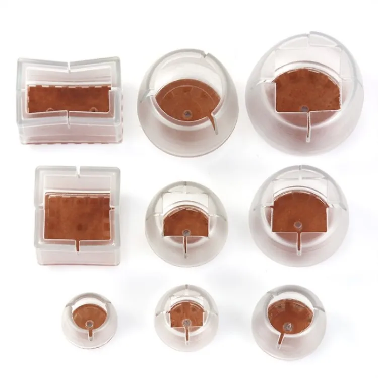 Furniture Foot Cover Silicon Rubber Anti-Slip Mat Felt Pad Floor Protector for Chair Tables Stool Legs Feet