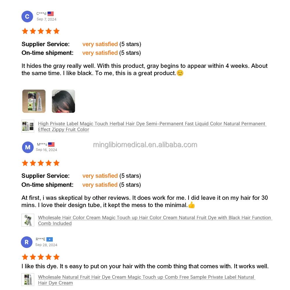Private Label Touch Up Hair Dyeing Comb Ammonia Free Single Dose Hair Dye Cream Best Selling Ammonia Free Hair Color Dye
