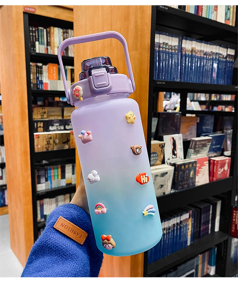 aquaflask aqua flask Botol Minum 2 Litros Botella De Agua Deportiva Custom Motivational 64oz Water Bottle With Time Marker