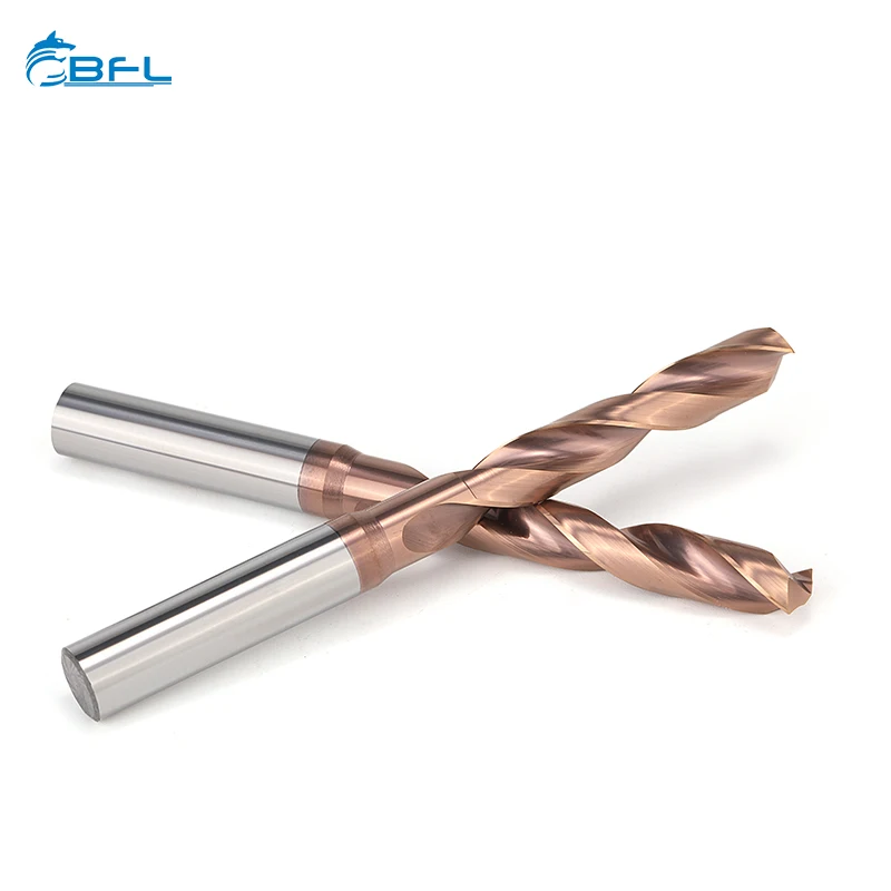 BFL Tungsten Solid Carbide 2 Flute Twist Drill Bit CNC Drilling Tool