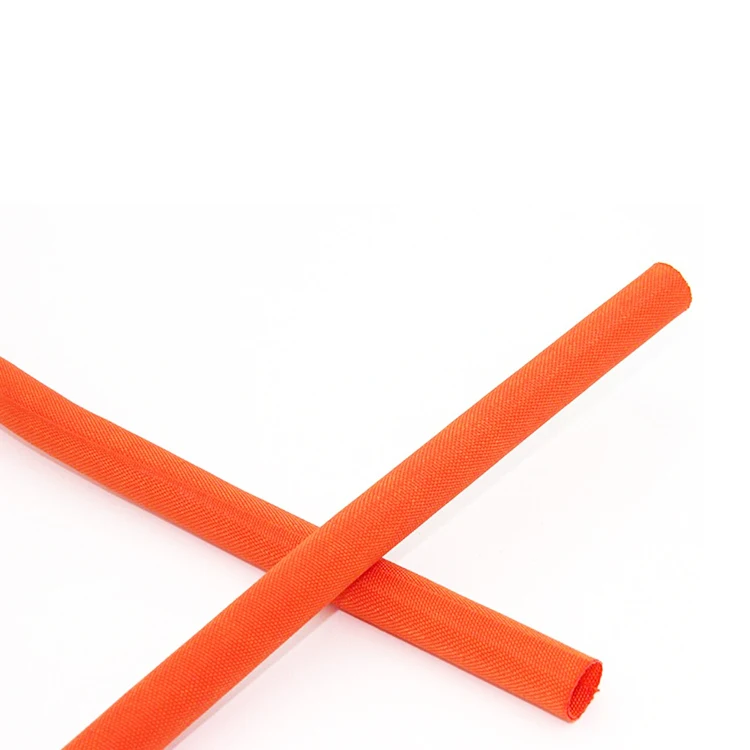 Heat Resistant Self Closing Expandable PP Yarn Polyester Insulated Braided Sleeve Split Wire Loom for cable protection