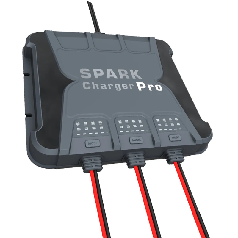 3 banks marine battery charger 12V/10V and 24V/5A onboard quick charging  trickle charger for boat