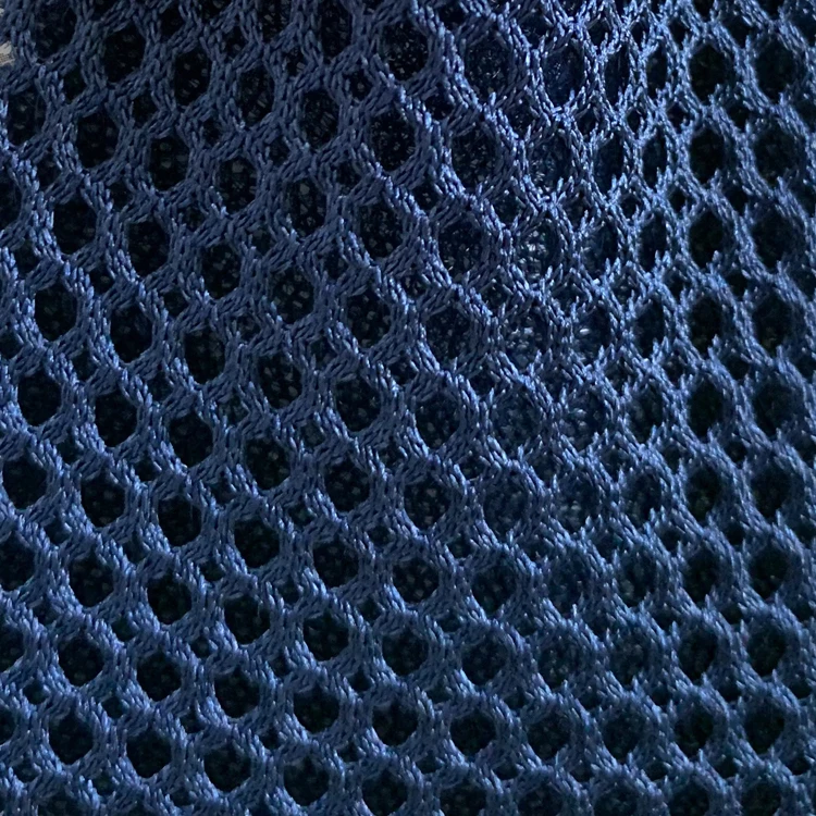 Polyester Spacer Breathable 3D Air Mesh Fabric For Shoes Elastic Fabric Air Mesh Black Fabric