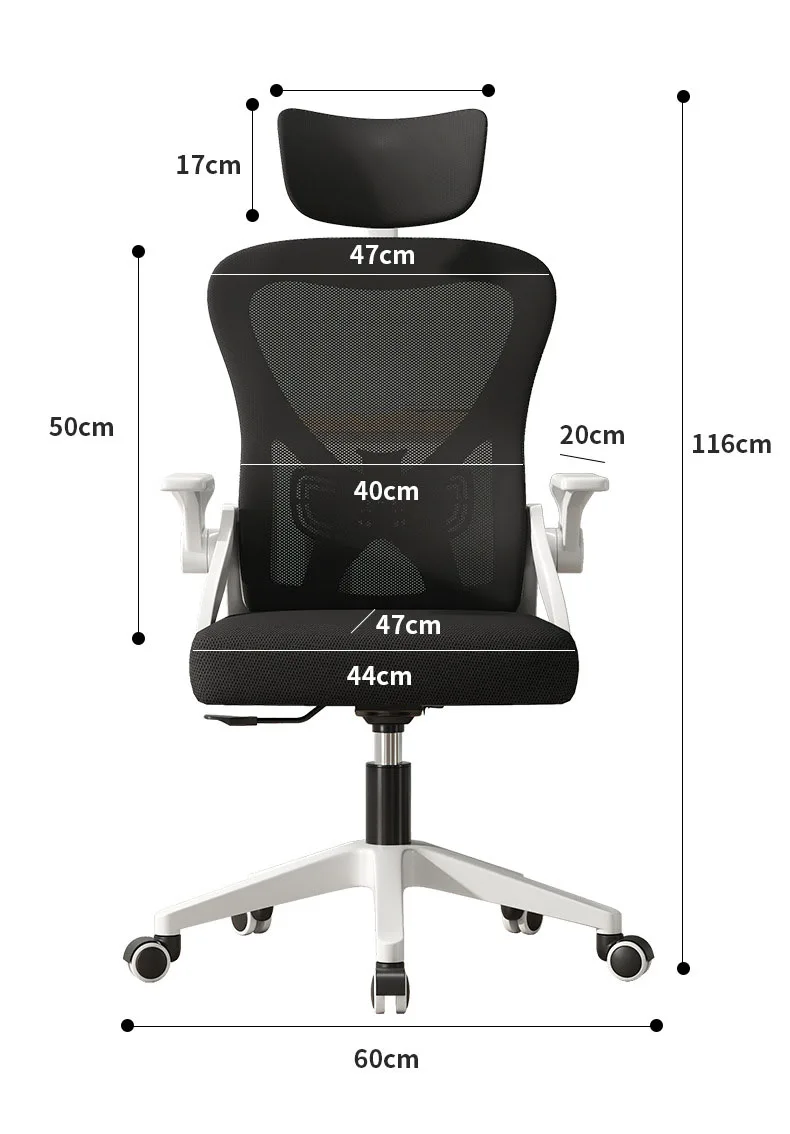 Cheap Price Ergonomic Mesh Office Chair Height and Backrest Adjustable Staff Chair With 3D Headrest
