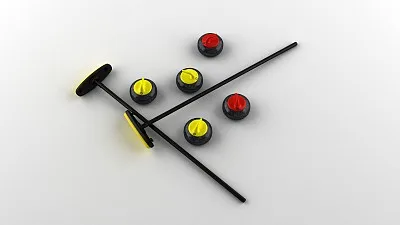 Carbon Fiber Ultra Light Curling Broom handle Sticks Custom Logo Curling Broom Shafts