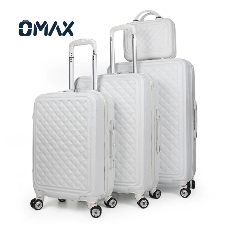 OMAX High-End унисекс ABS деловой костюм для багажа высококачественный бриллиантовый безмолвный Универсальный 4-колесный Дорожный чемодан Комплект с спиннером