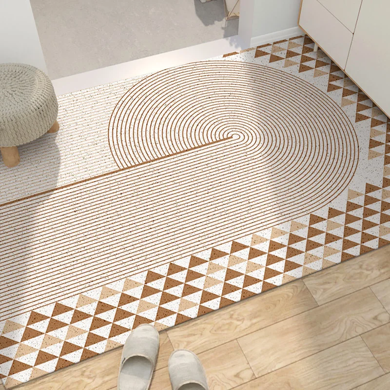 Коврик для входной двери из ПВХ с шелковой петлей нескользящий мат удаления пыли в коридоре «сделай сам» режущий резиновый коврик