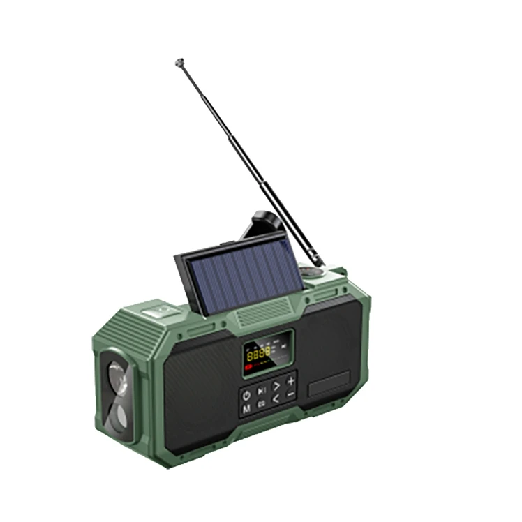 D588 Wb Noaa Weather Radio Outdoor Ip Solar Charged Microphone Party Smart Speaker As Home Emergency Essentials